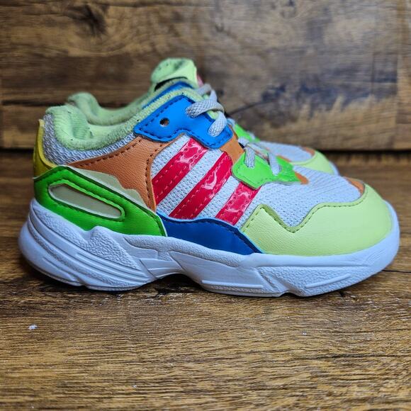 Adidas Yung 96d Multicolor Slip on Sneaker sz 6 kids - Picture 4 of 10